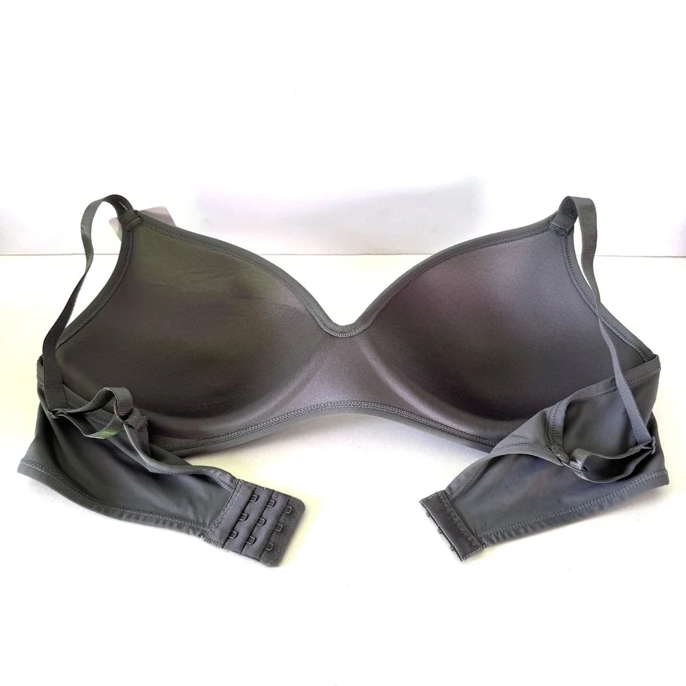 Rene Rofe Soft Comfort Bra, 40C, Gray Wire-Free Lightly Padded Smooth NEW - Picture 9 of 9